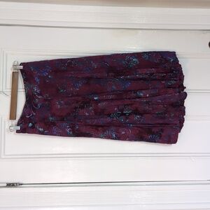 Interesting Incredible Vintage Tie Dye Midi Boho Skirt